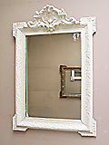 ANTIQUE FRENCH CRESTED MIRROR